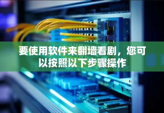 要使用软件来翻墙看剧，您可以按照以下步骤操作