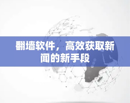 翻墙软件,高效获取新闻的新手段
