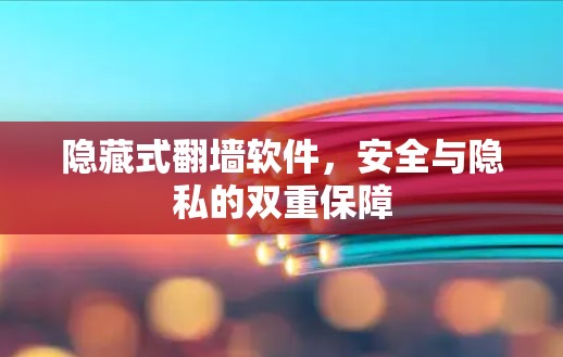 隐藏式翻墙软件，安全与隐私的双重保障