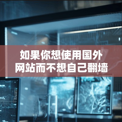 如果你想使用国外网站而不想自己翻墙，可以选择以下免费软件或工具来管理外部网站的访问权限