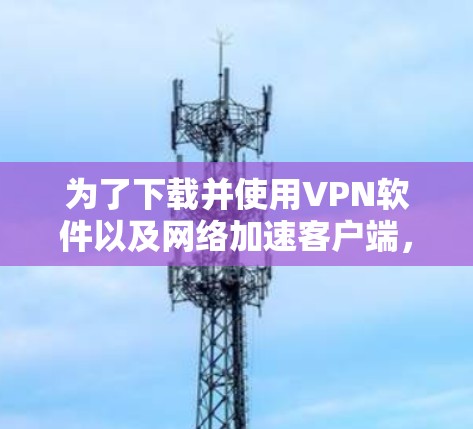 为了下载并使用VPN软件以及网络加速客户端，可以按照以下步骤进行