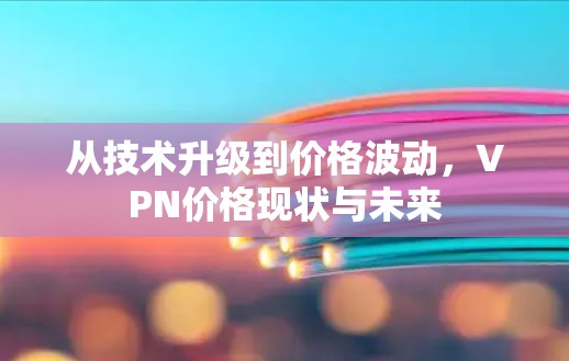 从技术升级到价格波动，VPN价格现状与未来