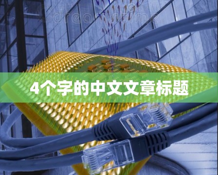 4个字的中文文章标题